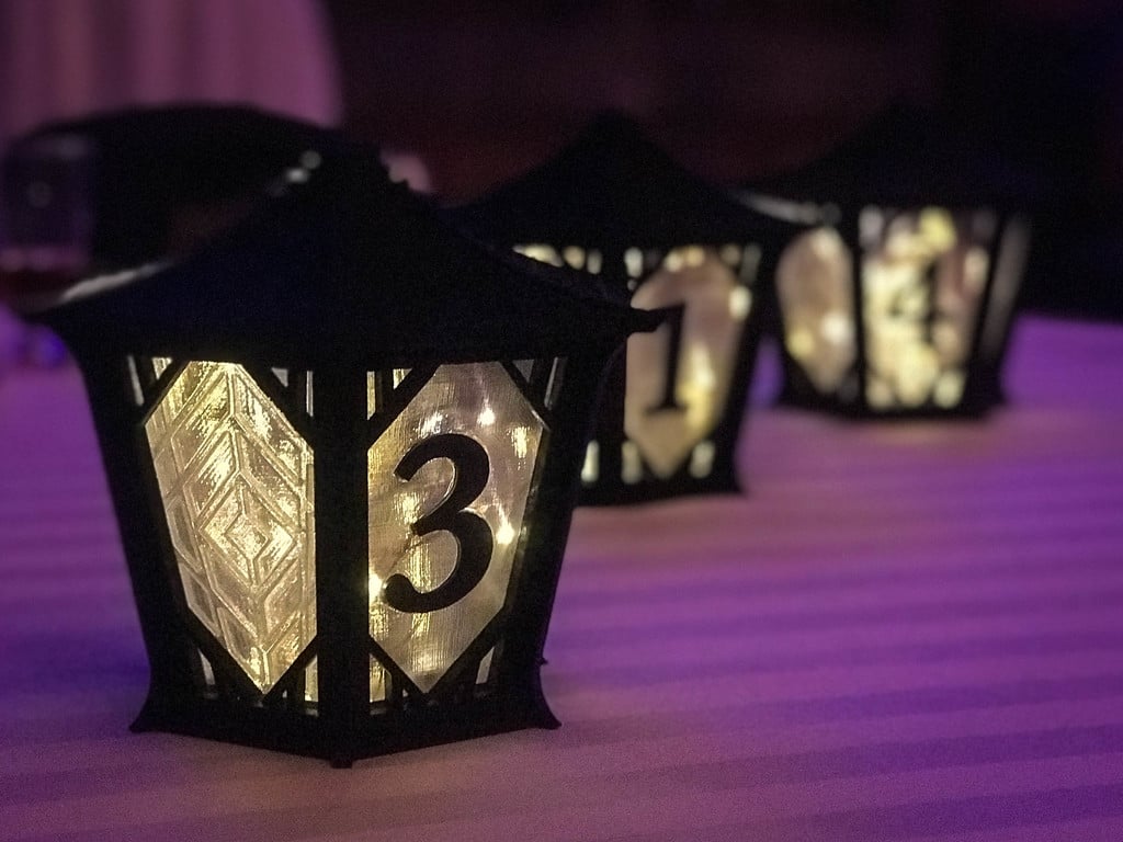 Japanese Centerpiece Lanterns for Wedding