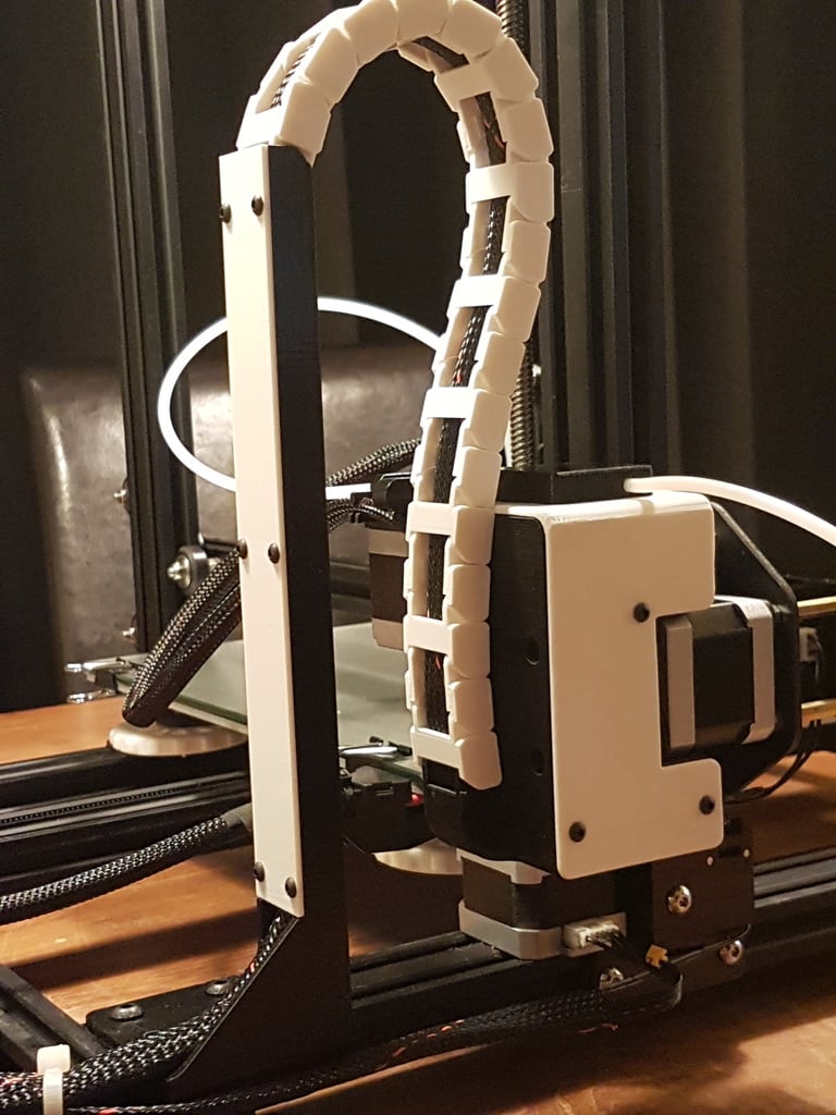 CR-10 Ultimate Z-Box: The ideal drag chain +  X-axis stepper damper bracket + wire management solution