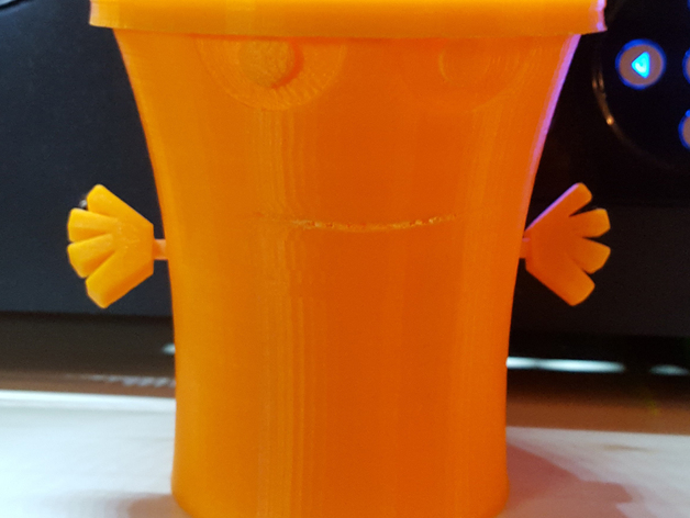 Master Shake Inspired Character Cup with removable arms / hat (lid) - from Aqua Teen Hunger Force