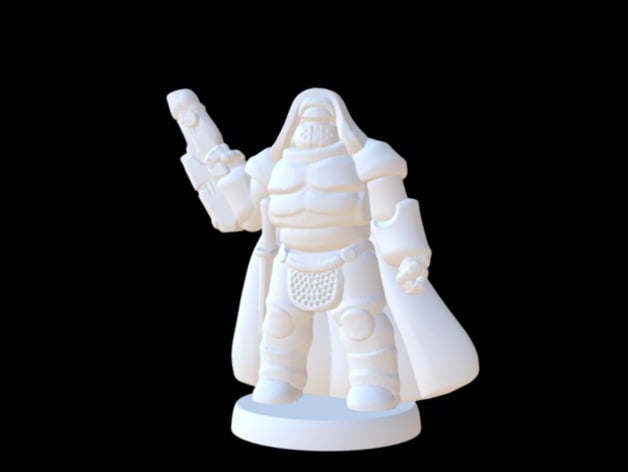 Image of Cosmoknight Champion (18mm scale)