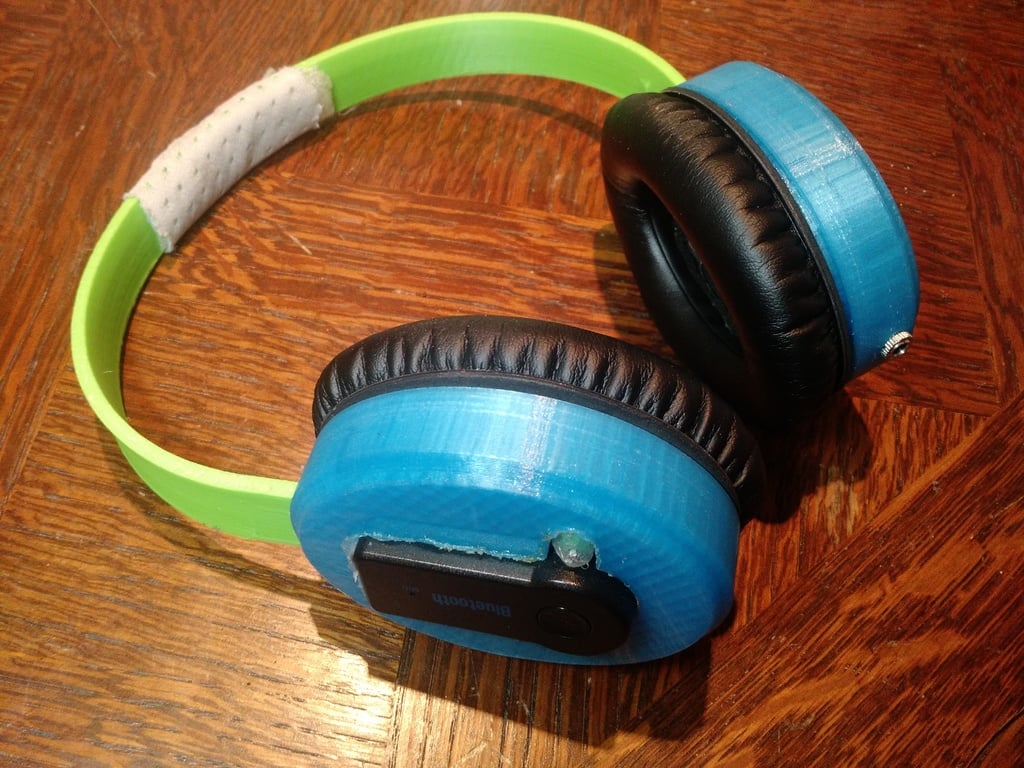 Bluetooth version of 3d printed headphone