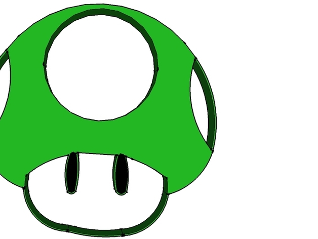 Mario 1-up key-chain/pendant
