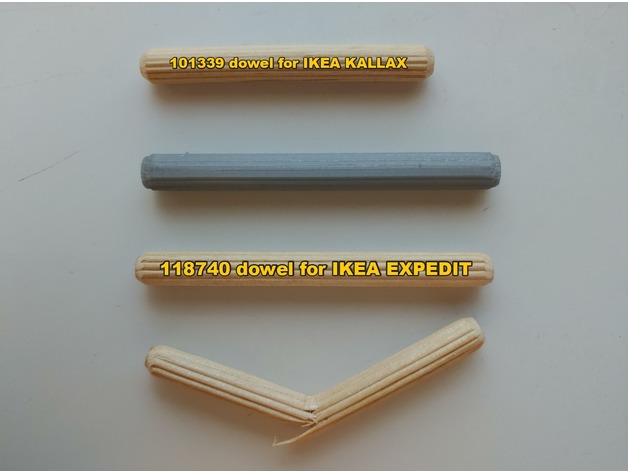 Replacement Dowel 118740 Ikea Expedit Compatible Pack of 10 