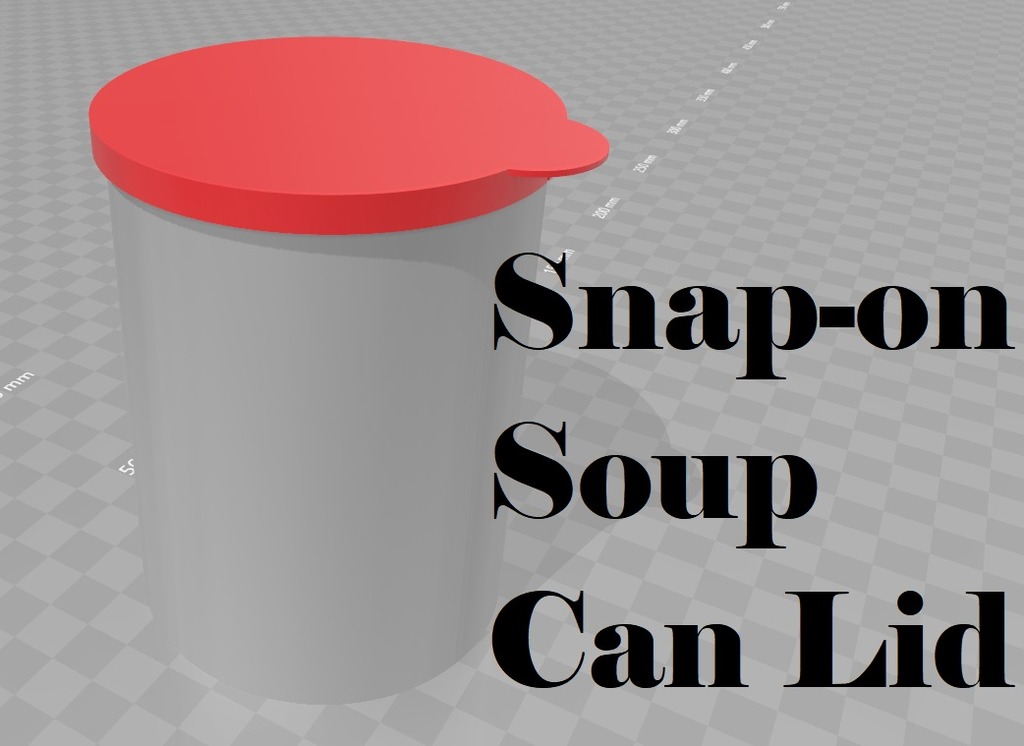 Snap-on Soup Can Lid