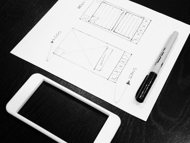 iPhone 6 Wireframe Template