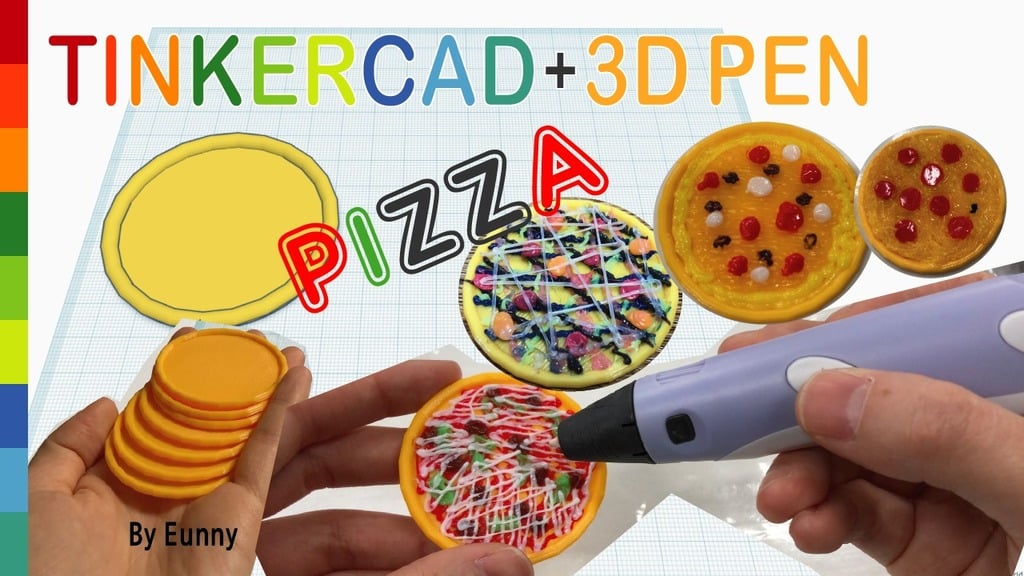 Miniature Pizza with Tinkercad + 3D pen