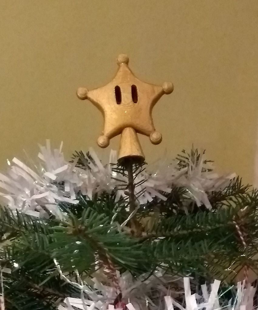 Mario Grand Star Tree Topper