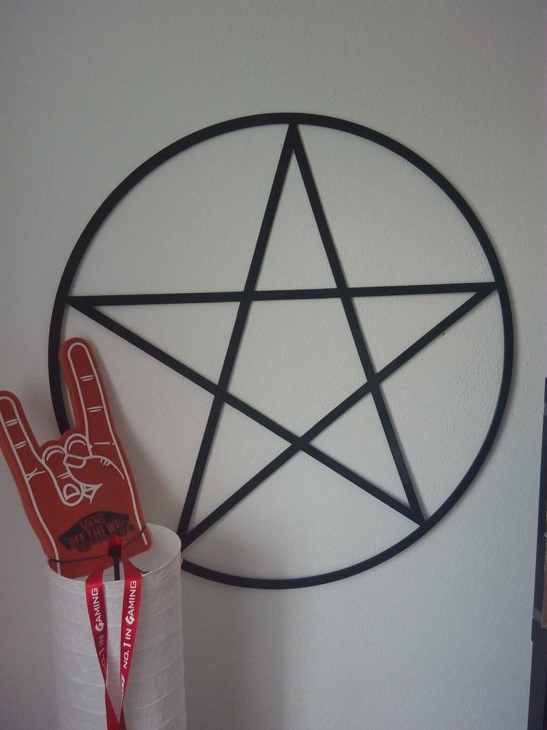 Pentagram on the wall