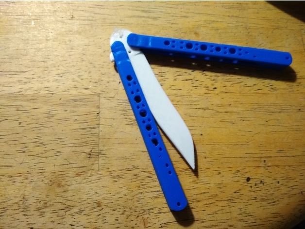 Download Fully 3d Printed Balisong Butterfly Knife By Davvve Thingiverse