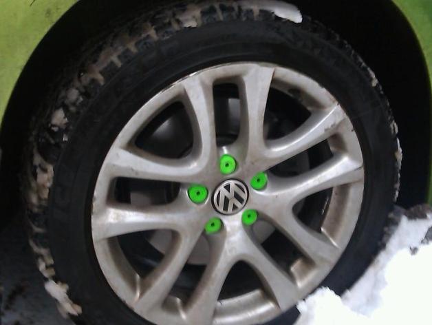 Volkswagen wheel bolt caps