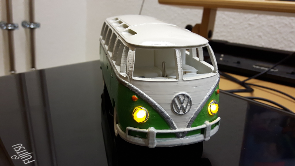 Volkswagen Bus 1970s with Light