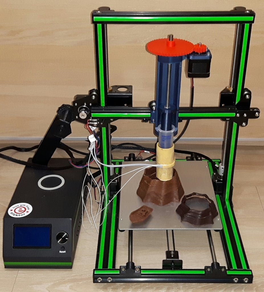 Chocolate 3D printer Chocolate Extruder by MarVtec