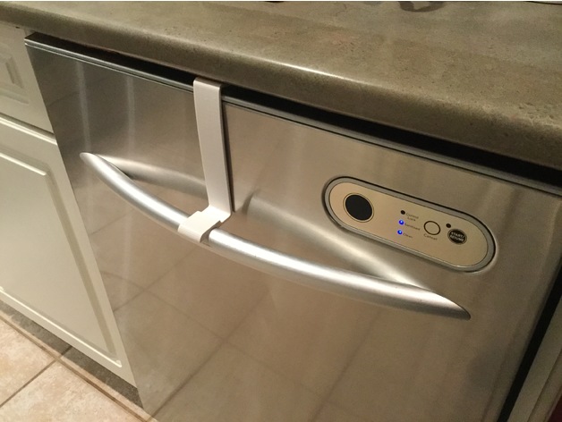 Dishwasher door holder