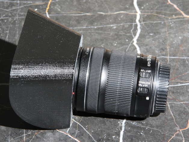 Canon 18-135 STM lens hood reversible