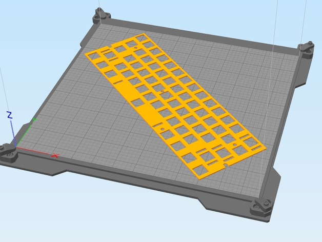 Simplify 3D Lulzbot Taz bed model