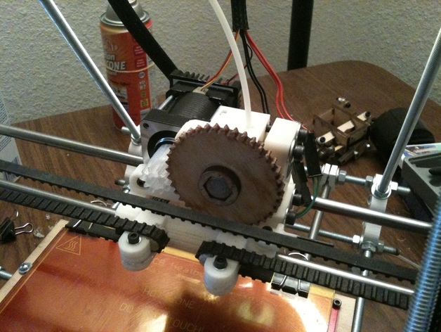 Compact Wade's extruder and X Carriage.