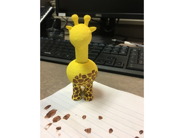 Giraffe with movable neck