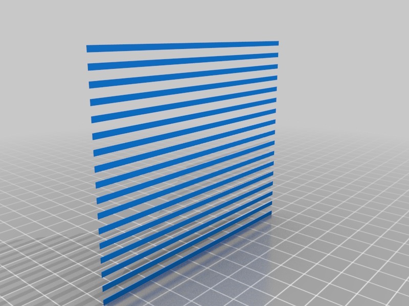 First layer calibration strips.