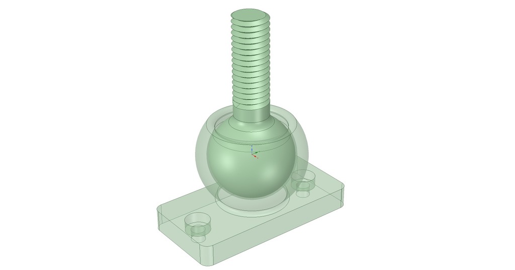 Ball and Socket Joint - all in one print. Test object for dissolvable supports
