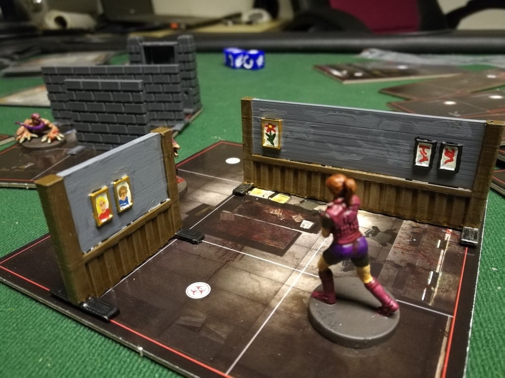 Walls for Resident Evil 2 - Board game