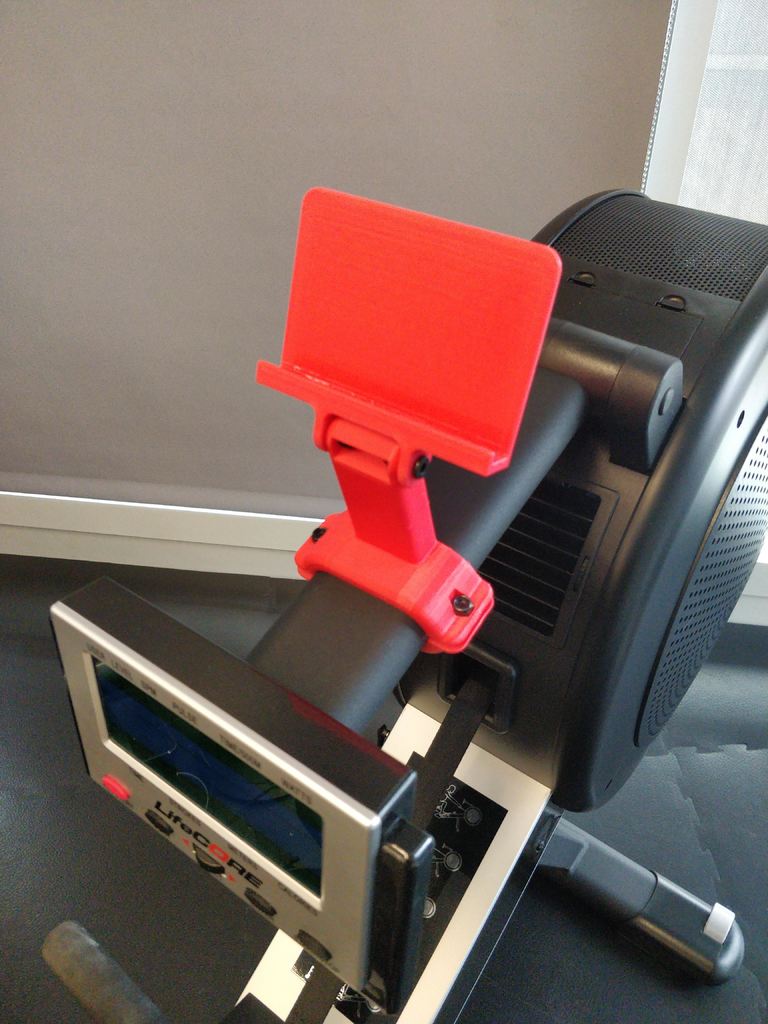 Rowing machine tablet stand