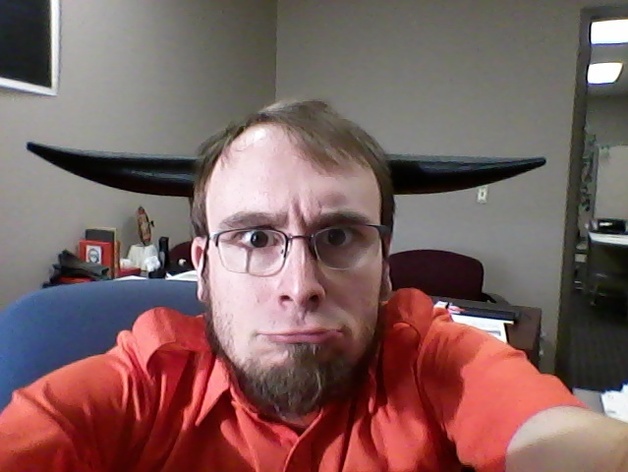 bull's horns, semi-realistic, for costumes