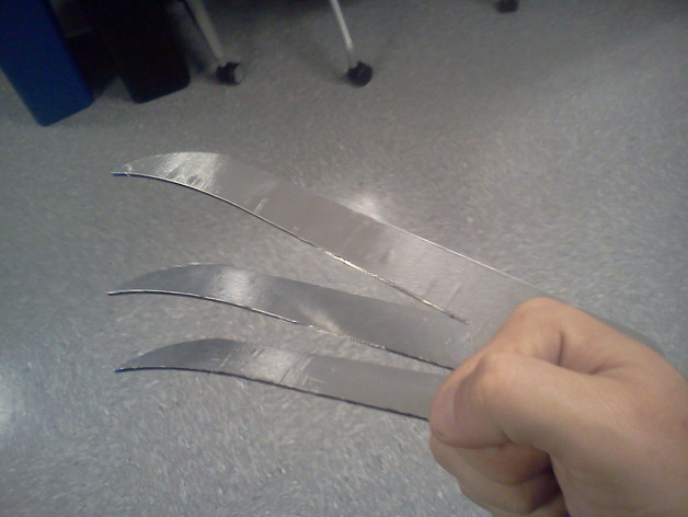 Wolverine Style Claws (Laser Cutter Design)