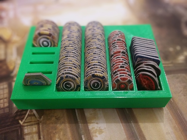 Netrunner Token Tray with Click Tracker