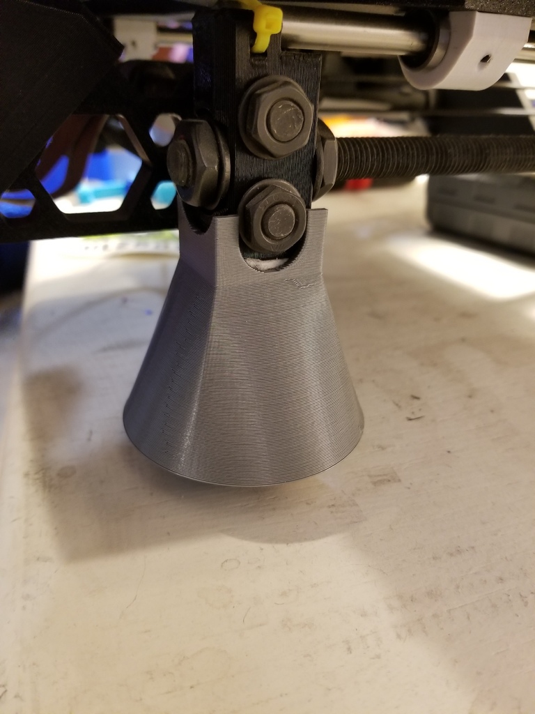 Prusa i3 mk2 / mk2s - Y Corner foot for tennis ball as damper with and w/o support