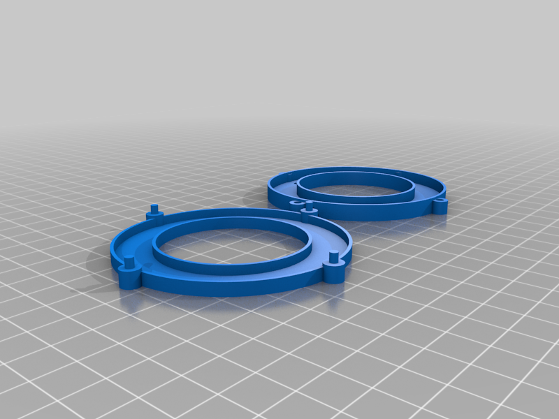 Remix of the Adafruit "Light Ring" module includes mounting hole/post bits.