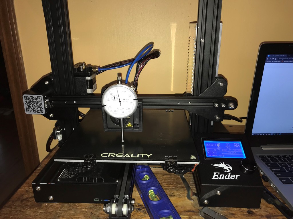 Harbor Freight Dial Indicator Bed Leveling Mount for Ender 3 Style Hot Ends (w/ GCODE)