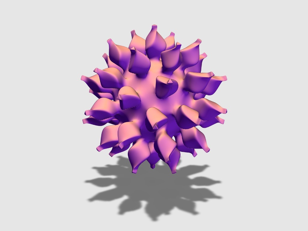 Spiky starburst ball 