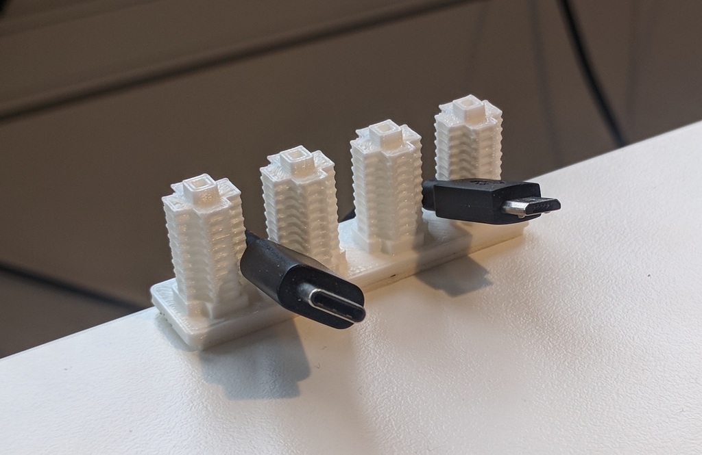 Cable holder, Hong Kong style buildings