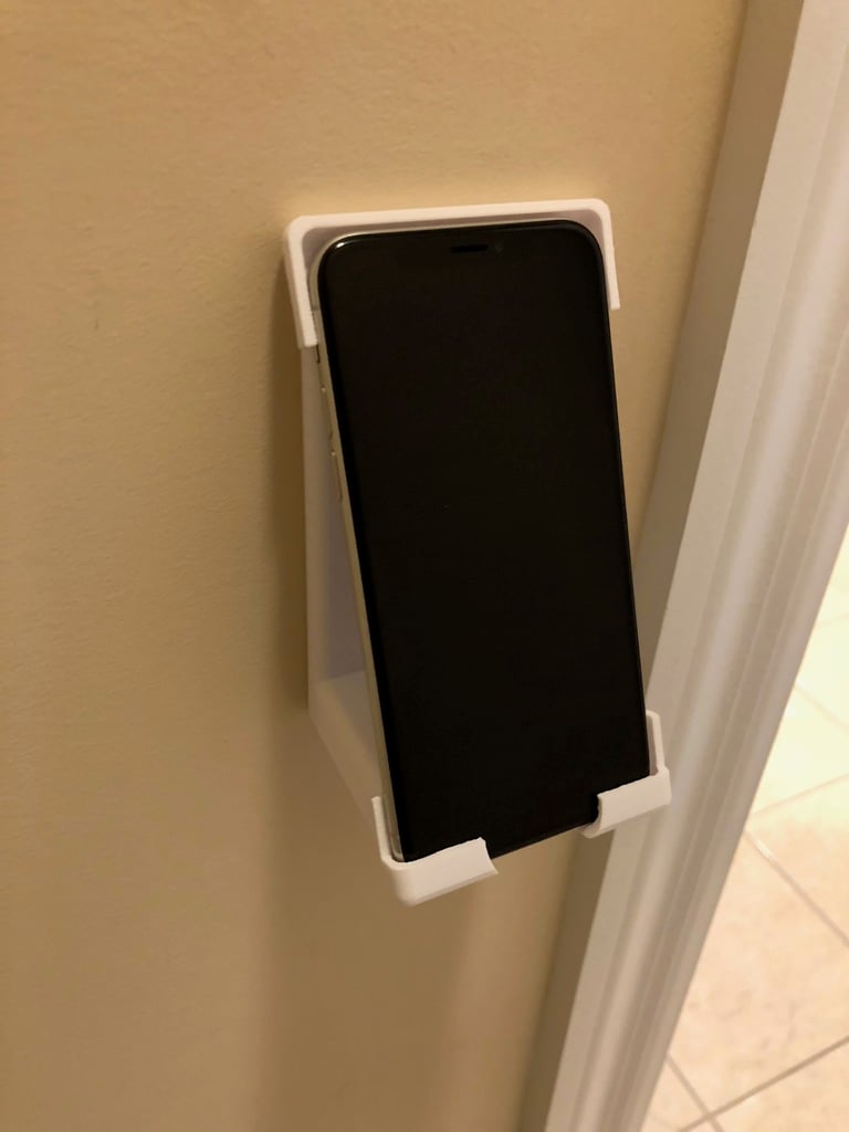 Customizable wall mount phone stand