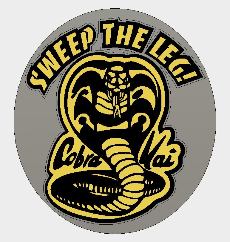Cobra Kai logo (sweep the leg!)