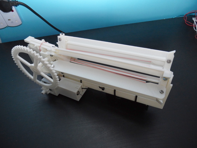 Electric Drive Add-on for Gatling Rubber Band Gun
