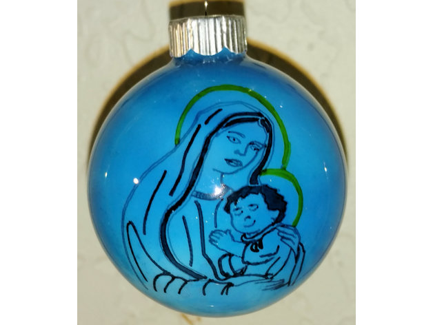 Ornament of The Holy Mother and Child