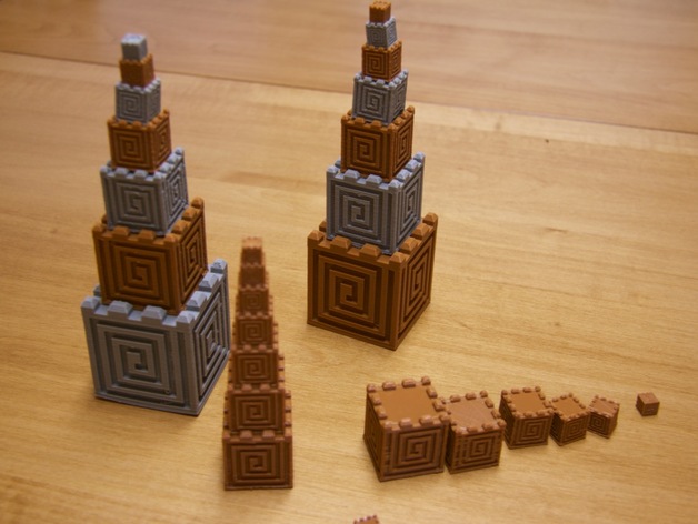 Aztec Cube Tower Blocks