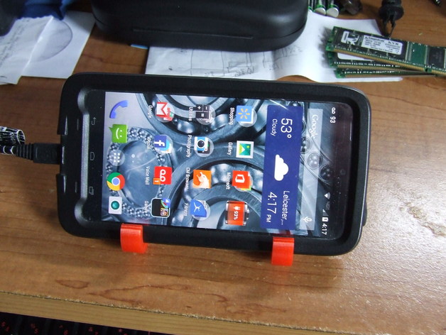 Phone holder for large phones with large cases.