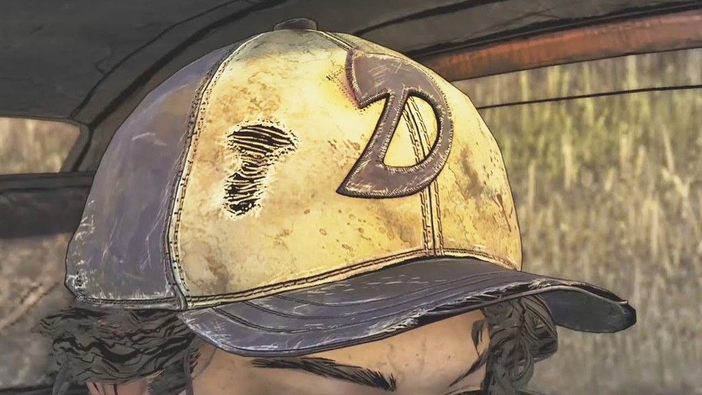 The Walking Dead Clementine hat logo stencil