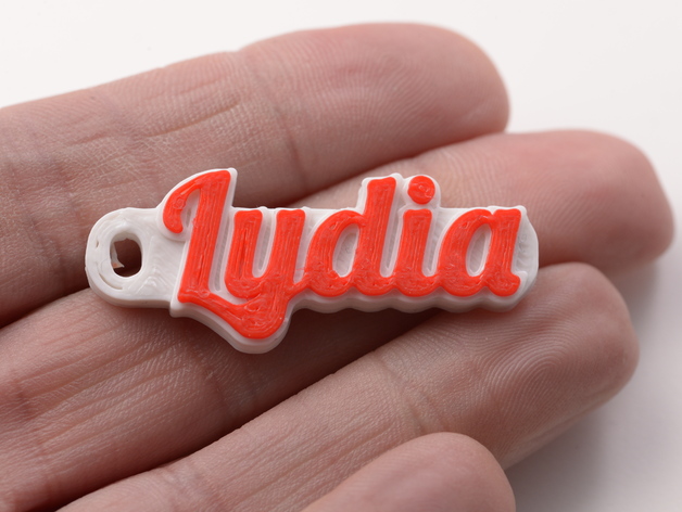 Customized HD Font Keychain (Lydia)