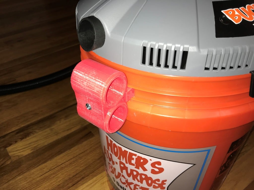 Home Depot Bucket Head Vac Cord and Hose Holders