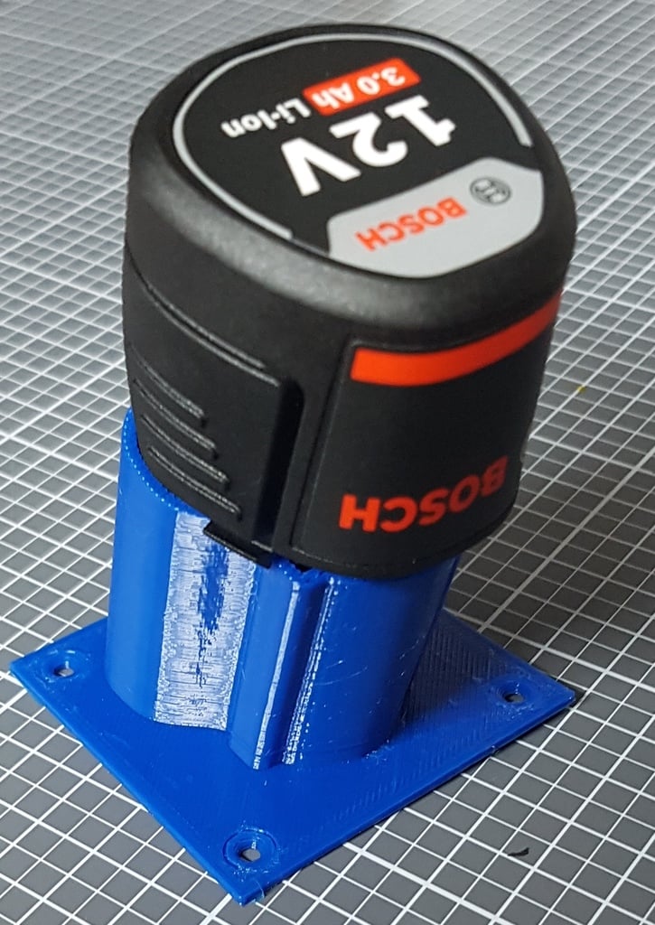 Bosch battery pack holder GBA 10.8V 12V wall mount