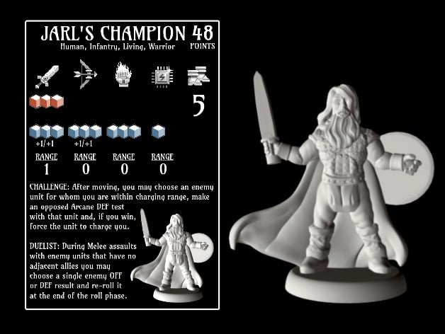Image of Jarl's Champion (18mm scale)