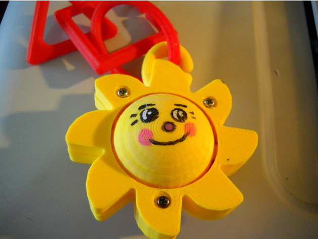 baby toy happy sun spinner