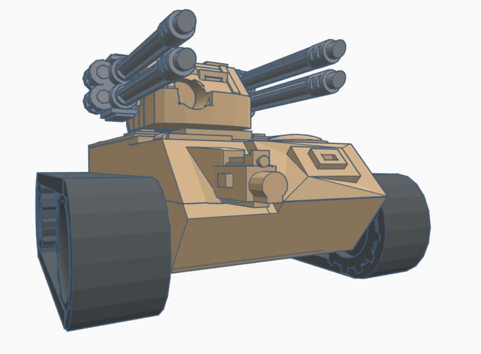 MK2 mini RC tank for N20 motors, lego tracks