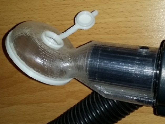 Nozzle on the vacuum cleaner for drilling