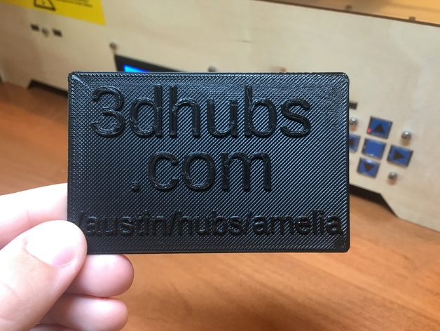 3D Hubs Business Card