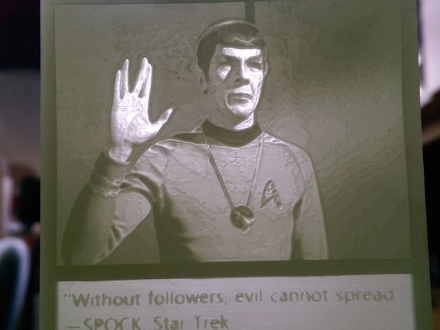 Mr. Spock Lithophane Meme