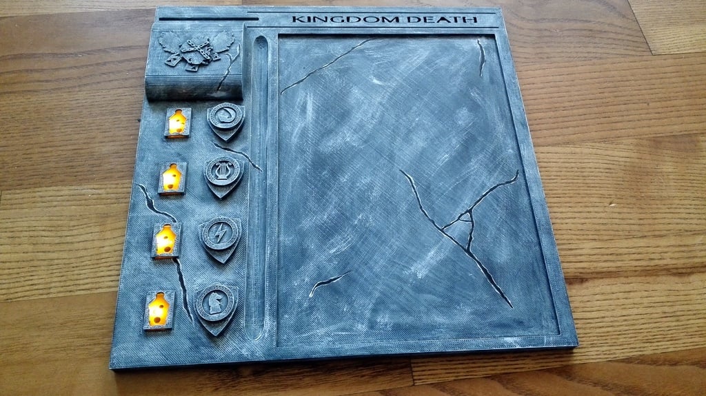 Kingdom Death Monster Survivor Board with LED